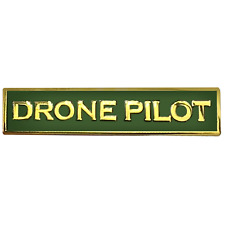 PBX-003-F DRONE PILOT Green Commendation Bar Pin Border Patrol Security Military picture