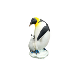 Emperor Penguin with Baby Small Figurine Collectible Statue A picture