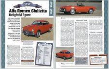 Alfa Romeo Giulietta - 1950/1960 A Century Of Cars - Hachette Page picture