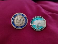 Two (2) Grand Lodge of Florida F.A. M. Masonic Florida Lapel Hat Pins picture