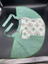 VTG Green With Floral Pattern Half Apron MCM picture