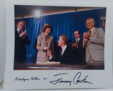 Jimmy Carter & Rosalynn Signed 8x10 Photo Autographed Mental Health Bill Signing picture