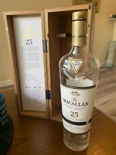 Macallan 25 yr Single Malt Scotch Whisky - Empty Bottle and Wooden Box picture