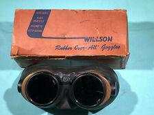 Vintage WILLSON Rubber Over-All Goggles CW60X2 in Box Made in USA picture