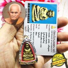 Certificate Samakom Lp Ngern WatBangklan ChangKhu Be2526 Thai Amulet #16498 picture