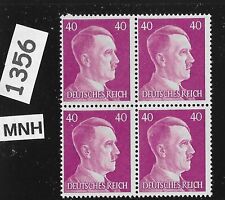 #1356    MNH stamp block Scott #520 / WWII Germany Third Reich Adolf Hitler 1941 picture