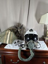 USAF 1957 MB-4 Helmet + 1958 Oxygen Mask MS22001 + Original Bag RARE Set picture