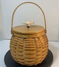 Longaberger 2001 Pumpkin Patch Basket with Plastic Protector And Lid Modified picture