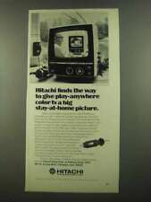 1974 Hitachi CU-110 TV Ad - Play-Anywhere Color picture