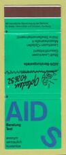 Matchbook Cover - Aids Prevention HIV German Condoms WEAR picture