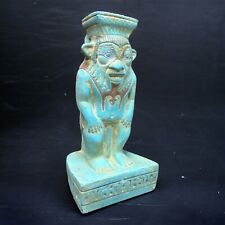 God Bes Ancient Egyptian Antiquities Rare Statue Pharaonic Unique Egyptian BC picture