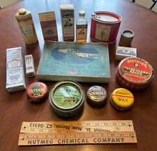 Large Lot Of Original Antique And Vintage Advertising Boxes And Tins - Beautiful picture