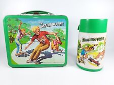 Vintage Aladdin THE SKATEBOARDER Colorful Metal Lunchbox With Original Thermos picture