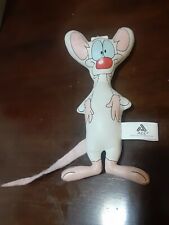 Pinky And The Brain Brain Mouse Cushioned Plush Ace Novelty 8” picture