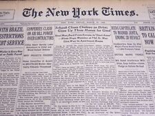 1939 MARCH 10 NEW YORK TIMES - SCHWAB CLOSES CHATEAU ON DRIVE - NT 6853 picture