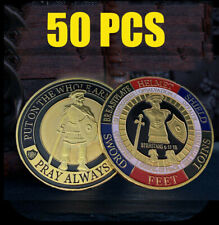50Pcs Put on the Whole Armor of God Commemorative Challenge Collection Coin Gift picture