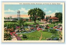 Administration Building Bloomington Normal Illinois Sanitary District Postcard picture