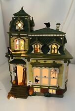 Department 56 Lighted Haunted Mansion Snow Village Vintage 1998 picture