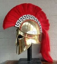 18 gauge Steel Brass Coated Medieval Greek Corinthian Helmet Spartan Helmet. picture