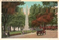 Vintage Postcard 1920's View From Recreational Forest Park Resting Benches Trees picture