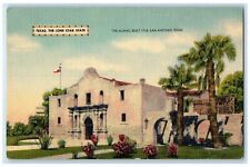 c1940 Lone Star State Alamo Exterior San Antonio Texas Vintage Antique Postcard picture
