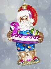 Christopher Radko *NEW* Out Of Office Santa 1020168 Christmas Ornament Sun Surf picture