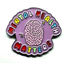 Mental Health Matters Pin Badge Lapel Brooch Mental Health Support Loving Gift  picture