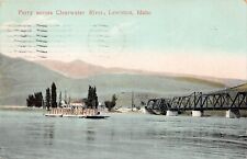Lewiston ID Idaho Clearwater River Camas Prairie Railroad Bridge Vtg Postcard B9 picture