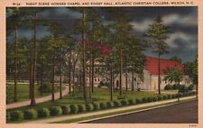 Postcard NC Wilson Atlantic Christian College Chapel Linen Vintage PC f9810 picture
