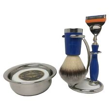 Haryali's Super Shaving Kit Blue with Gillette FUSION Razor & Synthetic Brush picture