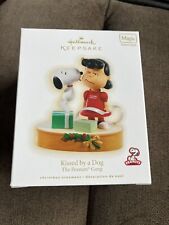 Hallmark Keepsake Magic Sound Ornament Kissed By A Dog Peanuts Gang 2009  New picture
