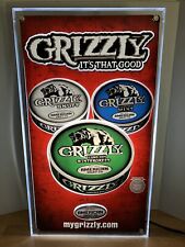 Grizzly Snuff  Tobacco Promotional Electric Lighted Advertisement Sign New NOS picture