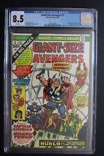GIANT-SIZE AVENGERS #1 1st NUKLO 2nd INVADERS 1974 BA Ms America Whizzer CGC 8.5 picture