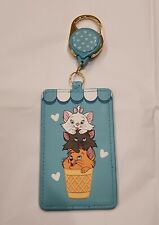 Loungefly Disney The Aristocats Ice Cream Retractable Lanyard ID Holder NEW picture