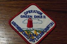 BOY SCOUT PATCH OCEAN COUNTY NJ SOUTHERN CROSS DISTRICT OPERATION GREEN DIKE II picture
