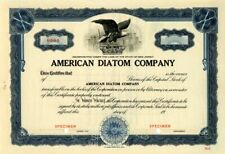 American Diatom Co. - Specimen Stocks & Bonds picture