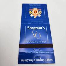 Vintage Matchcover Seagram's VO Canada's Finest Canadian Whisky  picture