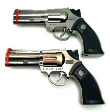 Revolver Torch Pistol Gun Shaped LIGHTER Hammer Activated Jet Torch Flame picture