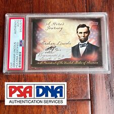 ABRAHAM LINCOLN * PSA/DNA * Authentic Autograph Signature as “Lincoln” Signed picture
