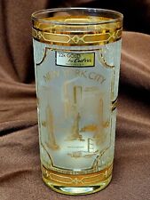 Vintage Culver 22k Gold New York City  Tumbler Drinking Highball Glass picture