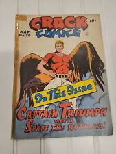 Crack Comics #29 May Captain Triumph Golden Age 1943 Quality Comic Group picture