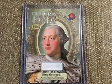 historic autographs dna hair card King George III #19/25 picture