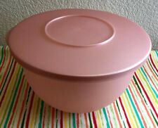 Tupperware Impressions Small Bowl 10 Cups Pearl Pink Salad Bowl 2.5L New picture