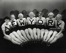 Vintage New York Chorus Girls Photo - 1930s Busby Burkeley Movie Showgirls NYC picture