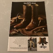 1970 Dingo Boots  Print Ad 1970 Shoe Men’s Leather Vintage Original Acme Boot Co picture