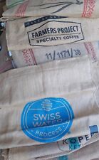 AUTHENTIC BURLAP JUTE COFFEE BAGS - FULL SIZE picture