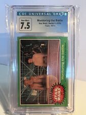 Vintage 1977 Topps Star Wars #213 “Monitoring the Battle” Movie Graded CGC 7.5 picture