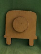 Wooden Yellow School Bus Cannister Lid picture