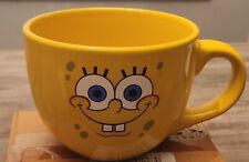 2012 SpongeBob SquarePants Yellow Large Coffee Soup Mug Nickelodeon Viacom 24 oz picture