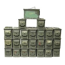 24 CANS Grade 2  50 cal empty ammo cans 24 Total   picture